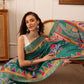 Traditional Women's Kotha Silk Bengali Style Digital Printed Saree