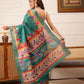 Traditional Women's Kotha Silk Bengali Style Digital Printed Saree