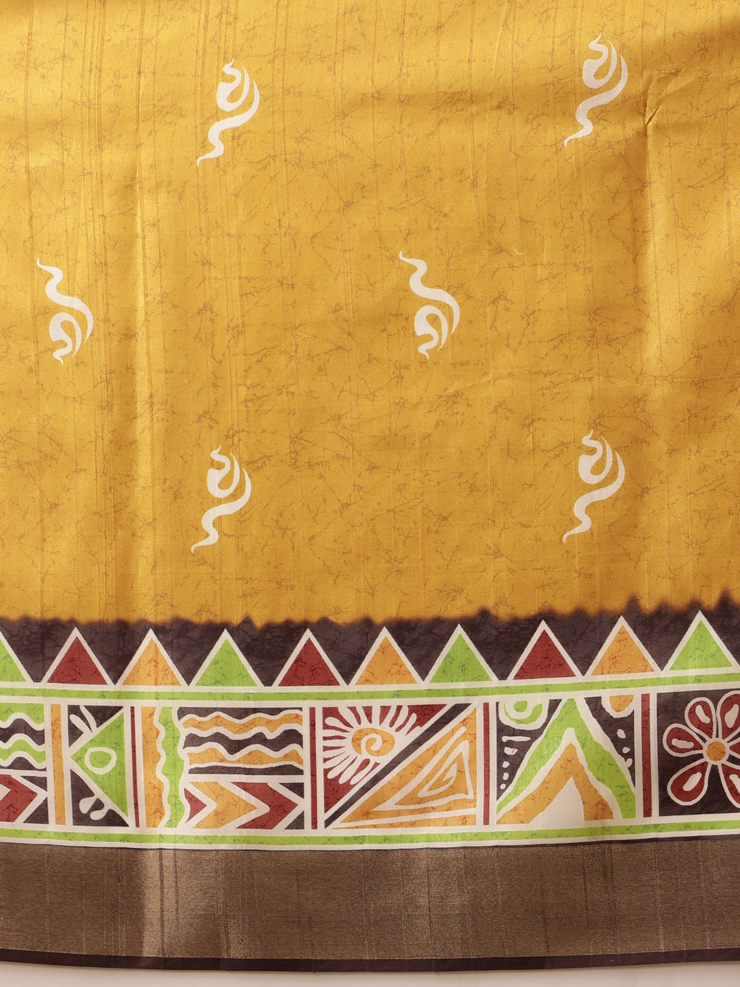 Traditional Women's Kotha Silk Bengali Style Digital Printed Saree