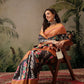 Women's Kotha Silk Bengali Style Digital Printed Saree