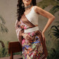 Women's Kotha Silk Bengali Style Digital Printed Saree