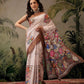 Women's Kotha Silk Bengali Style Digital Printed Saree
