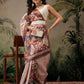 Women's Kotha Silk Bengali Style Digital Printed Saree