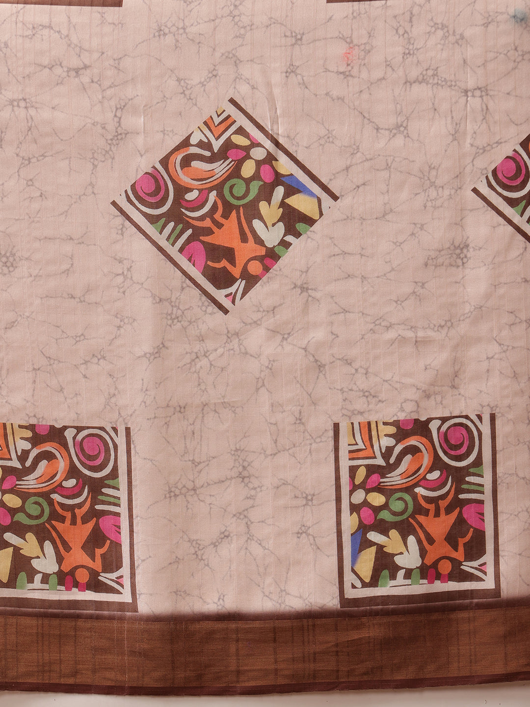 Women's Kotha Silk Bengali Style Digital Printed Saree