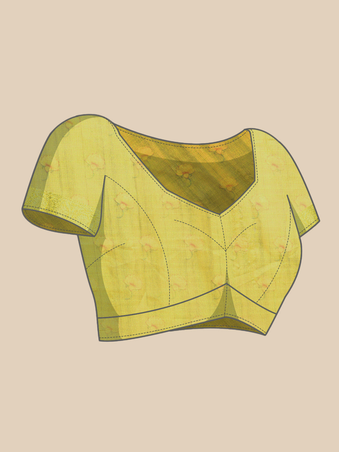 Women's Pichwai Muga Silk Digital Print Saree