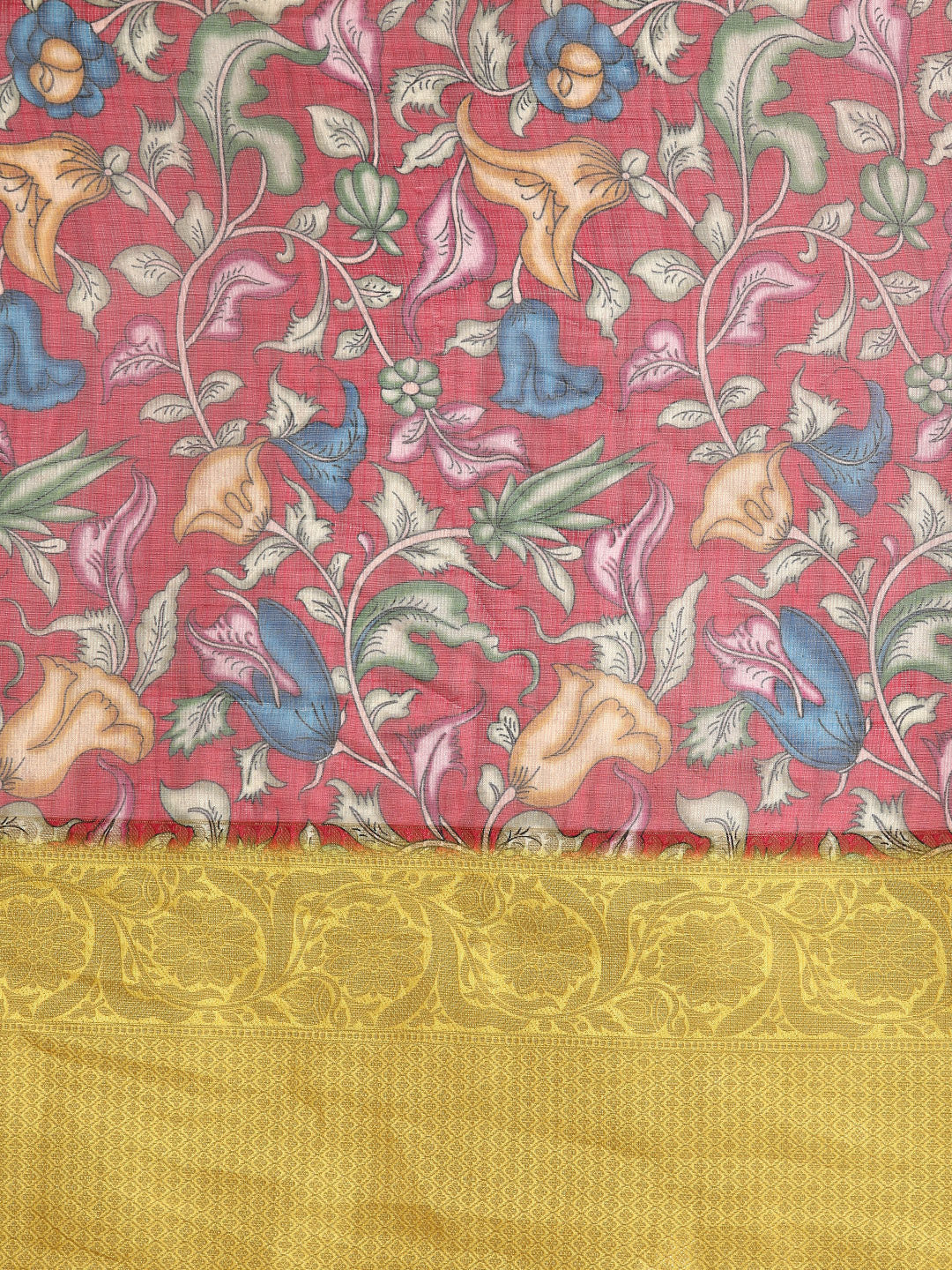 Women's Pichwai Muga Silk Digital Print Saree