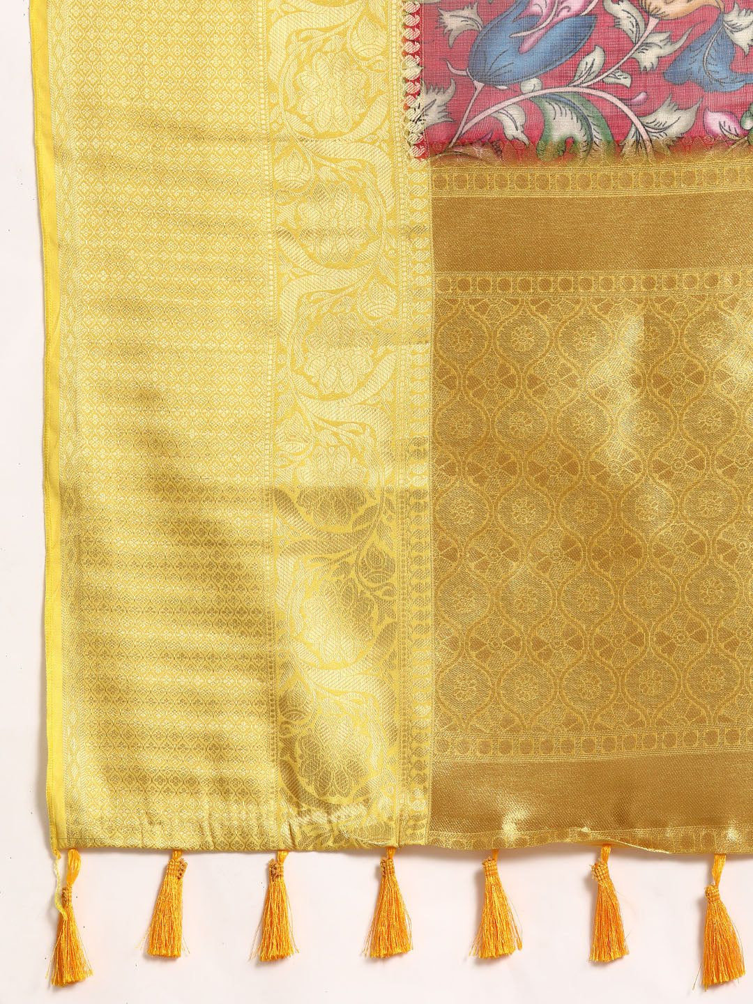 Women's Pichwai Muga Silk Digital Print Saree