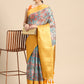Women's Pichwai Muga Silk Digital Print Saree