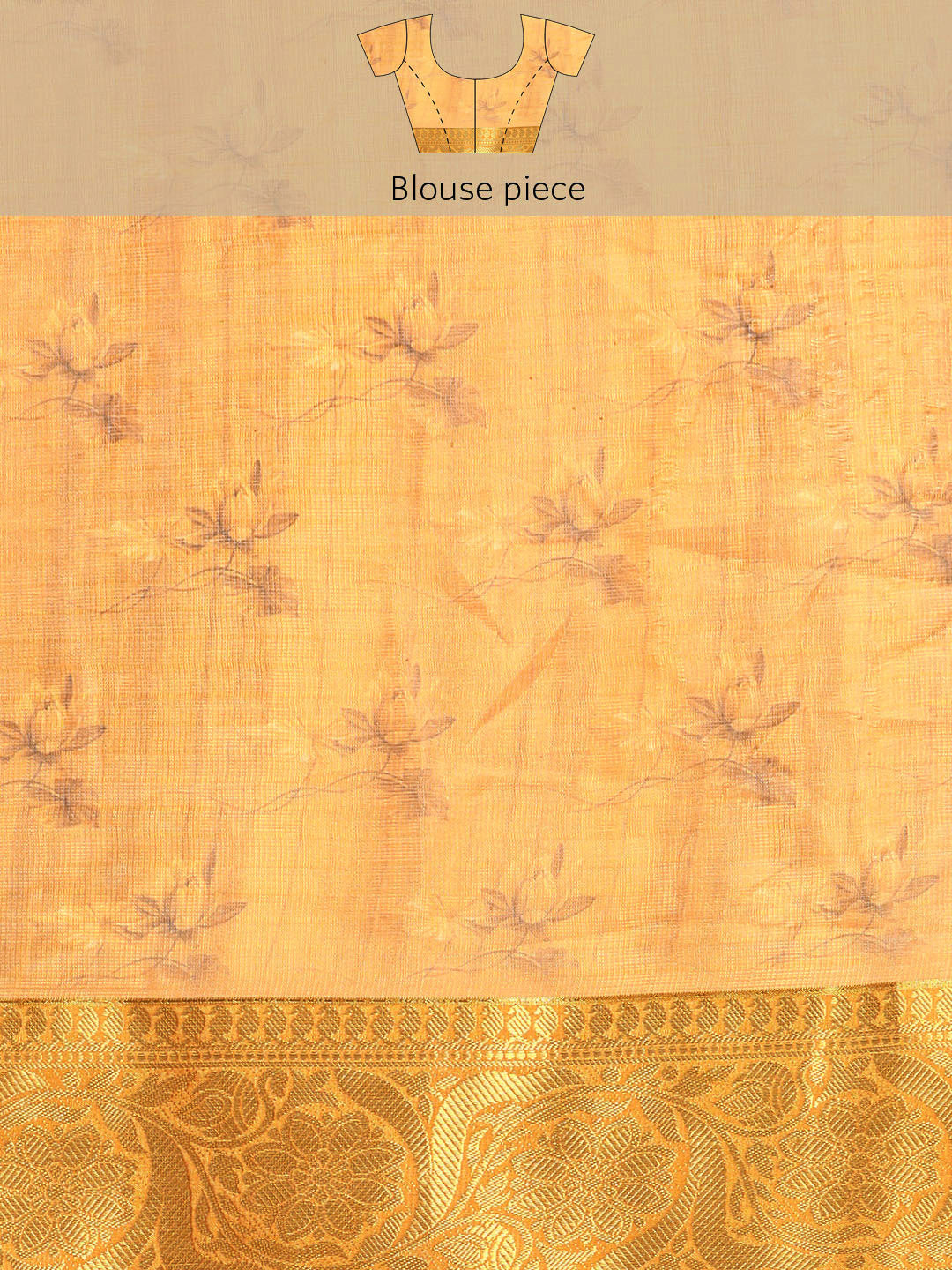 Women's Pichwai Muga Silk Digital Print Saree