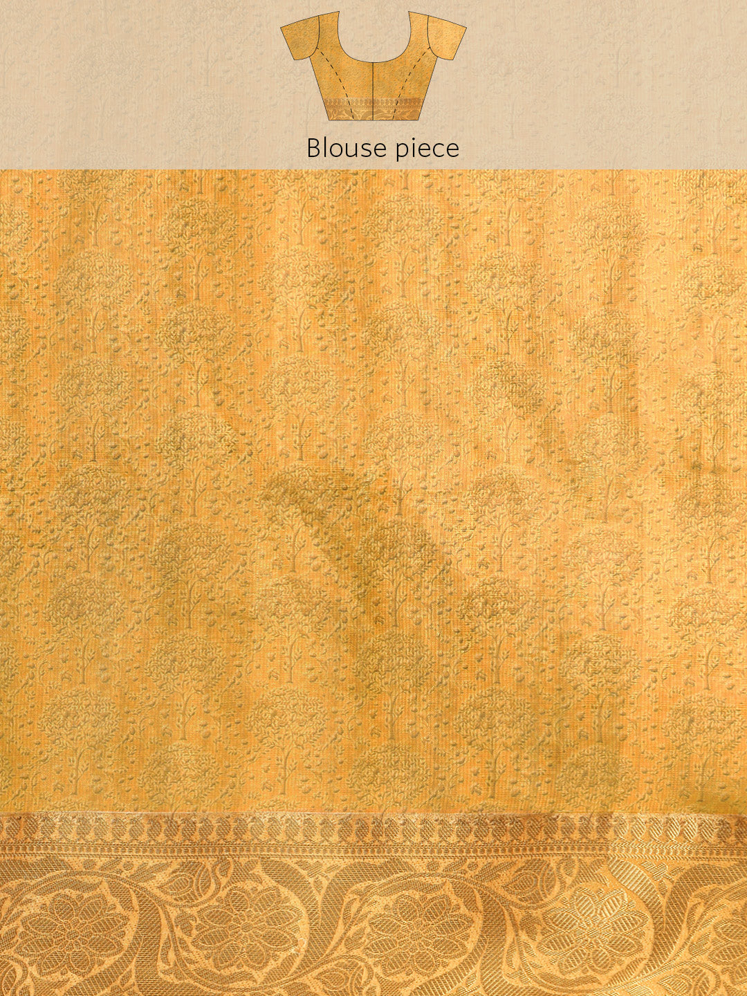 Women's Pichwai Muga Silk Digital Print Saree