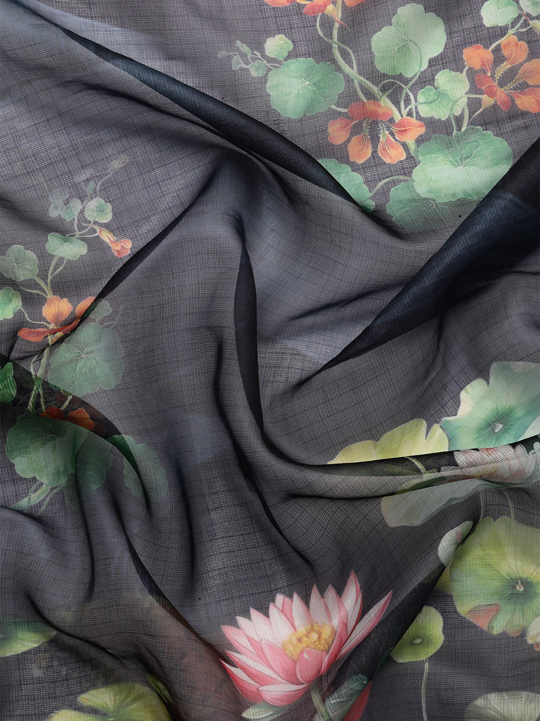 Women's Pichwai Muga Silk Digital Print Saree