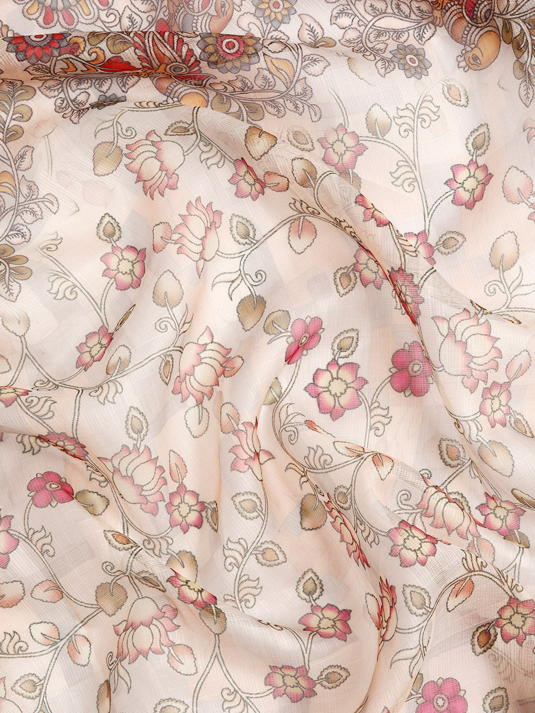 Women's Pichwai Muga Silk Digital Print Saree