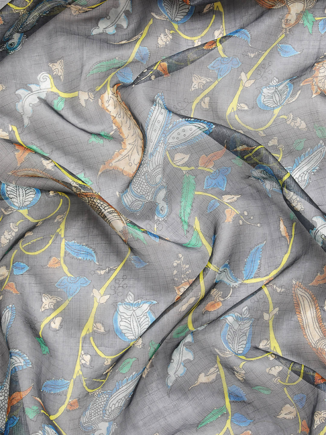 Women's Pichwai Muga Silk Digital Print Saree