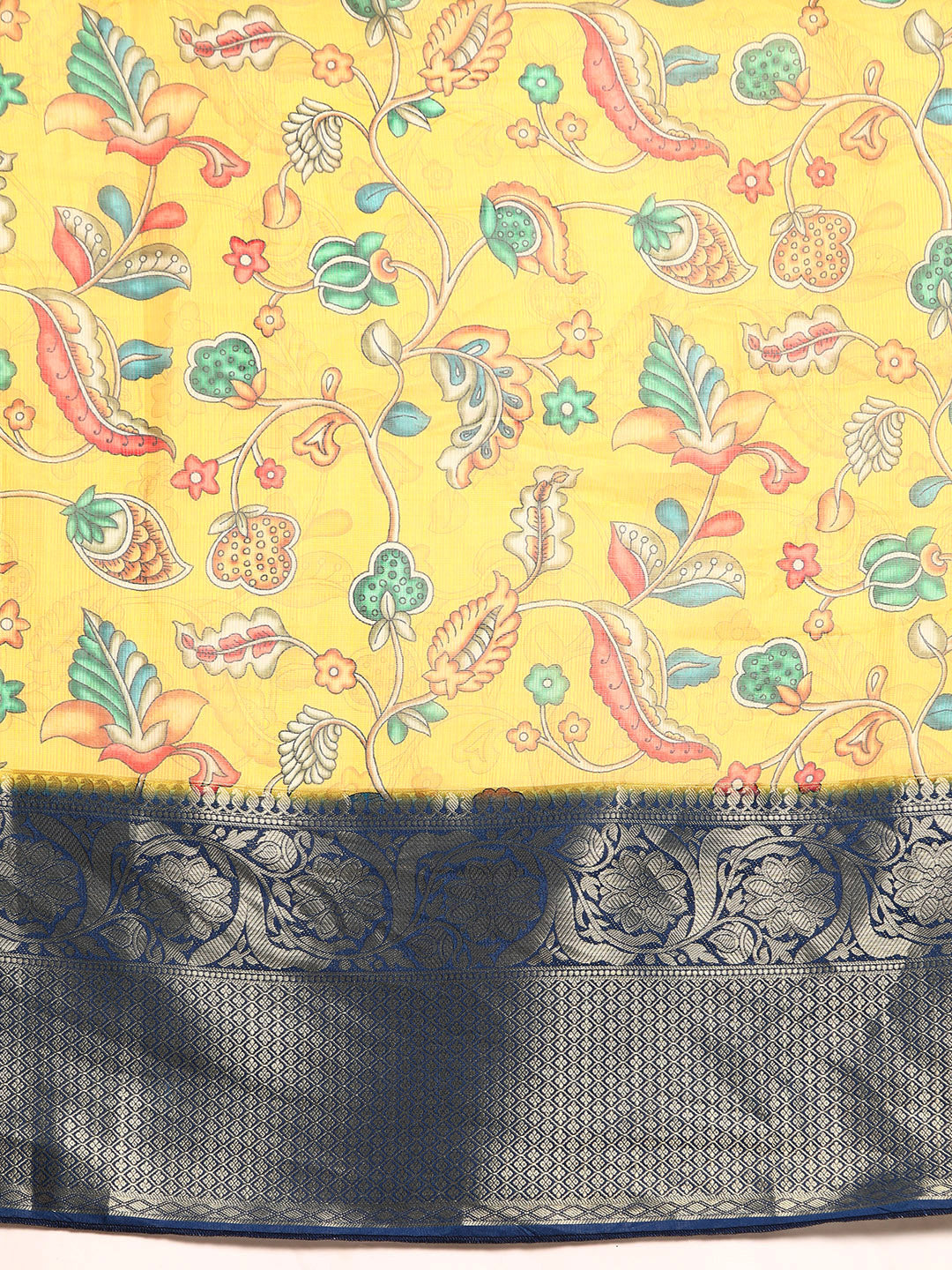 Women's Pichwai Muga Silk Digital Print Saree