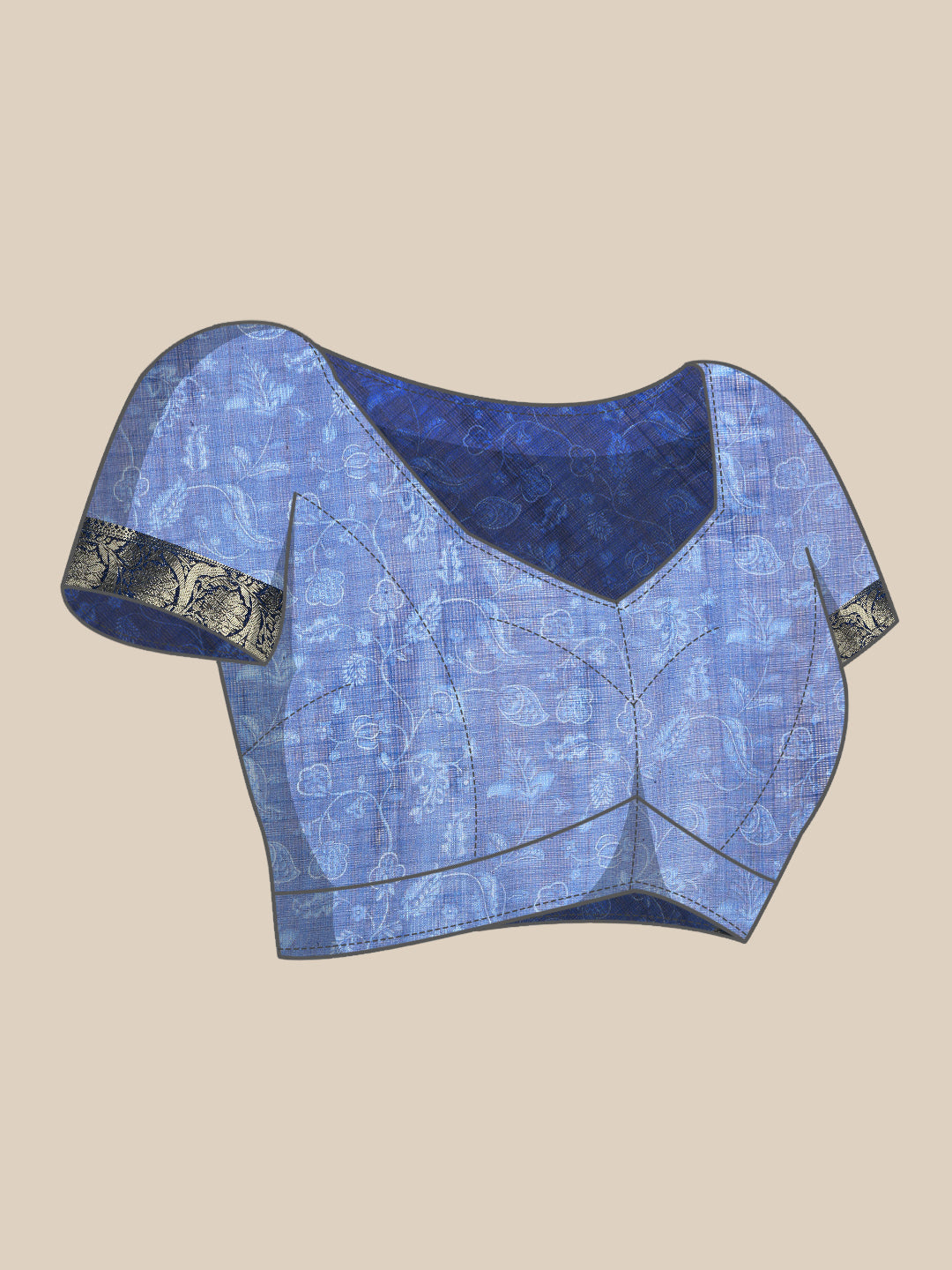 Women's Pichwai Muga Silk Digital Print Saree