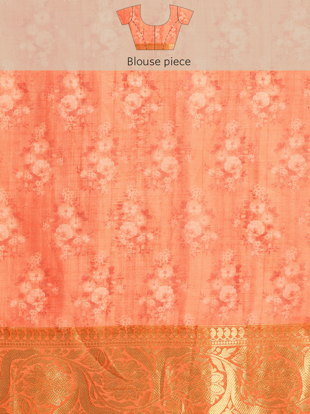 Women's Pichwai Muga Silk Digital Print Saree