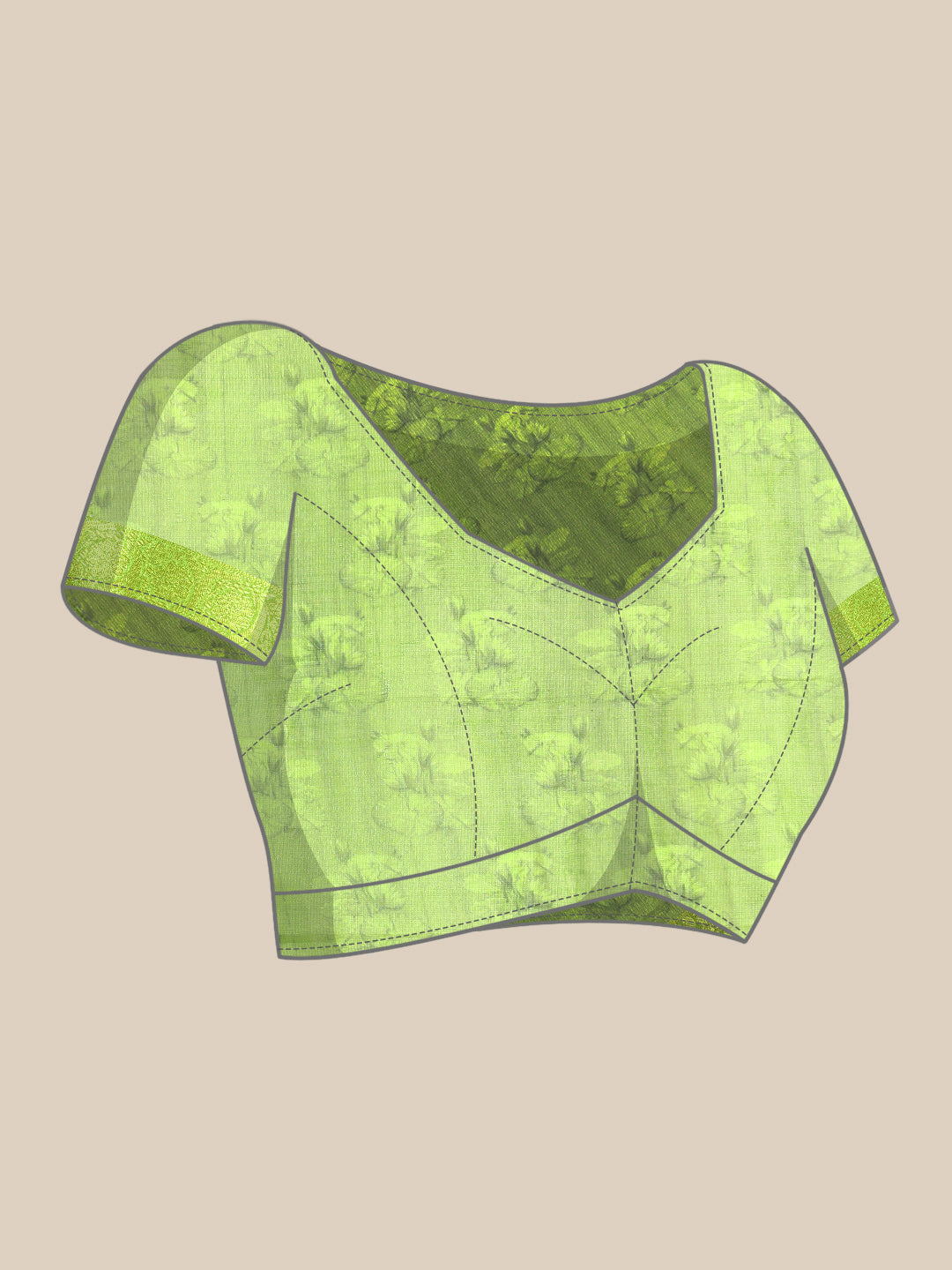 Women's Pichwai Muga Silk Digital Print Saree