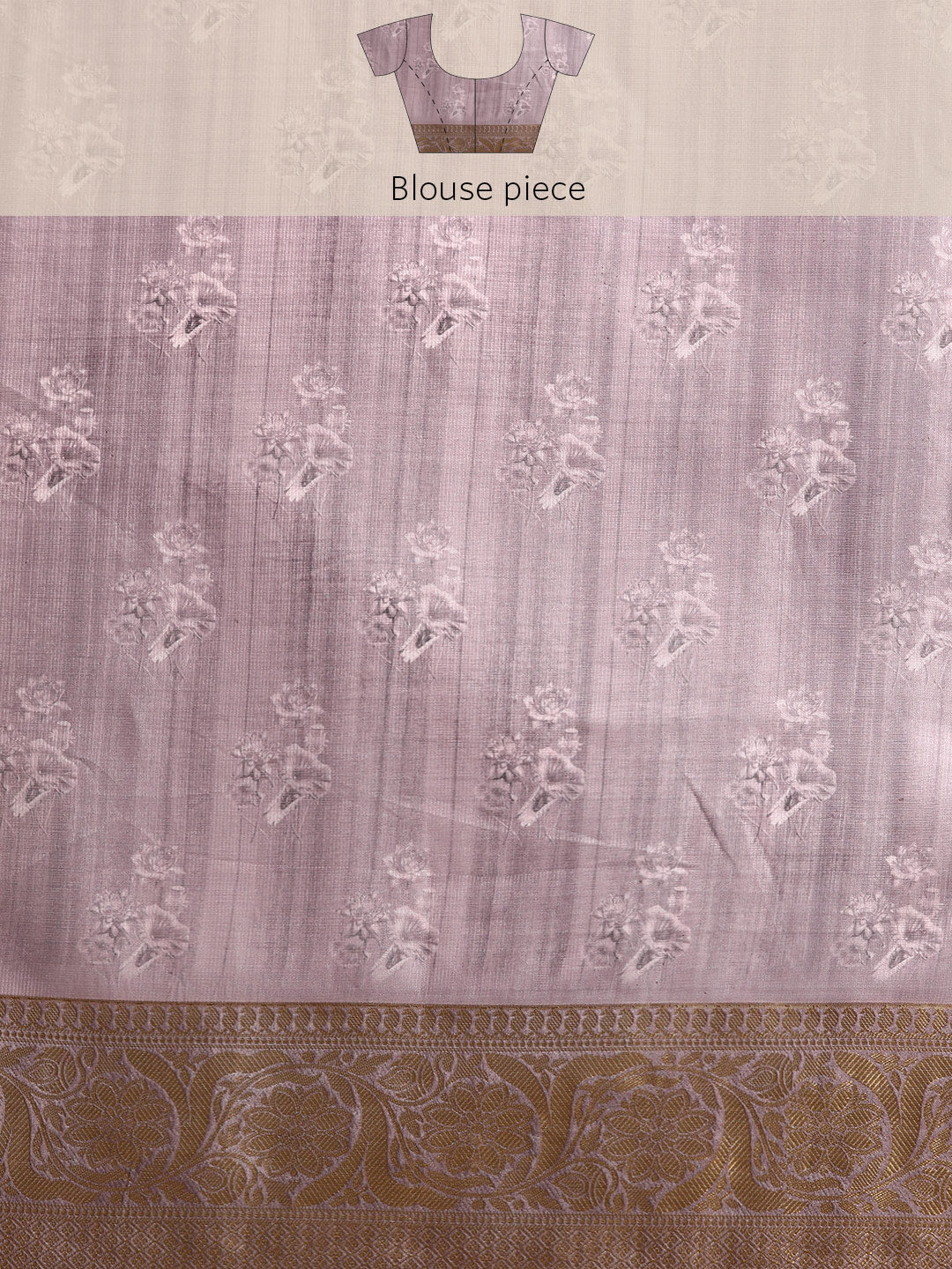 Women's Pichwai Muga Silk Digital Print Saree