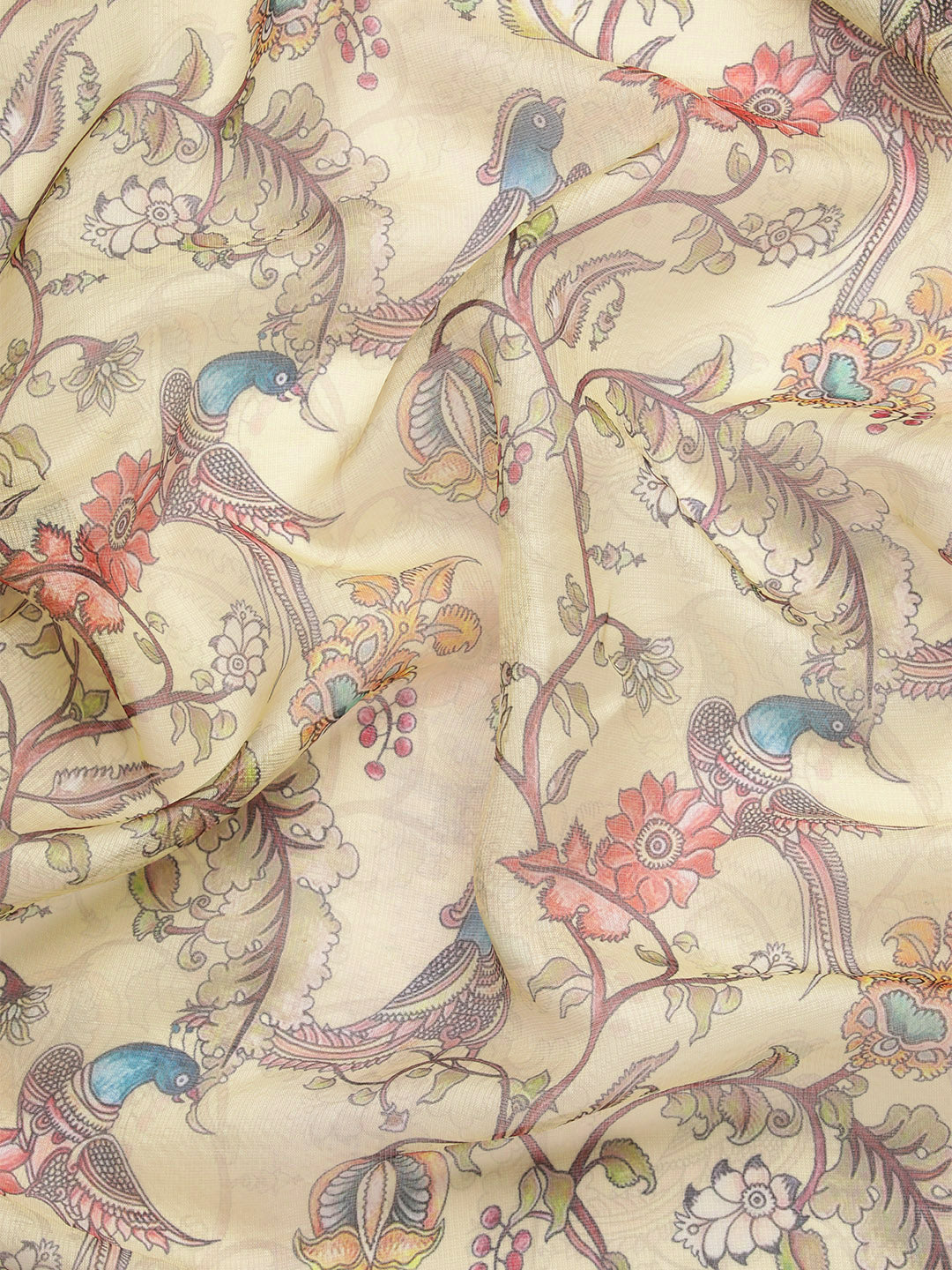 Women's Pichwai Muga Silk Digital Print Saree
