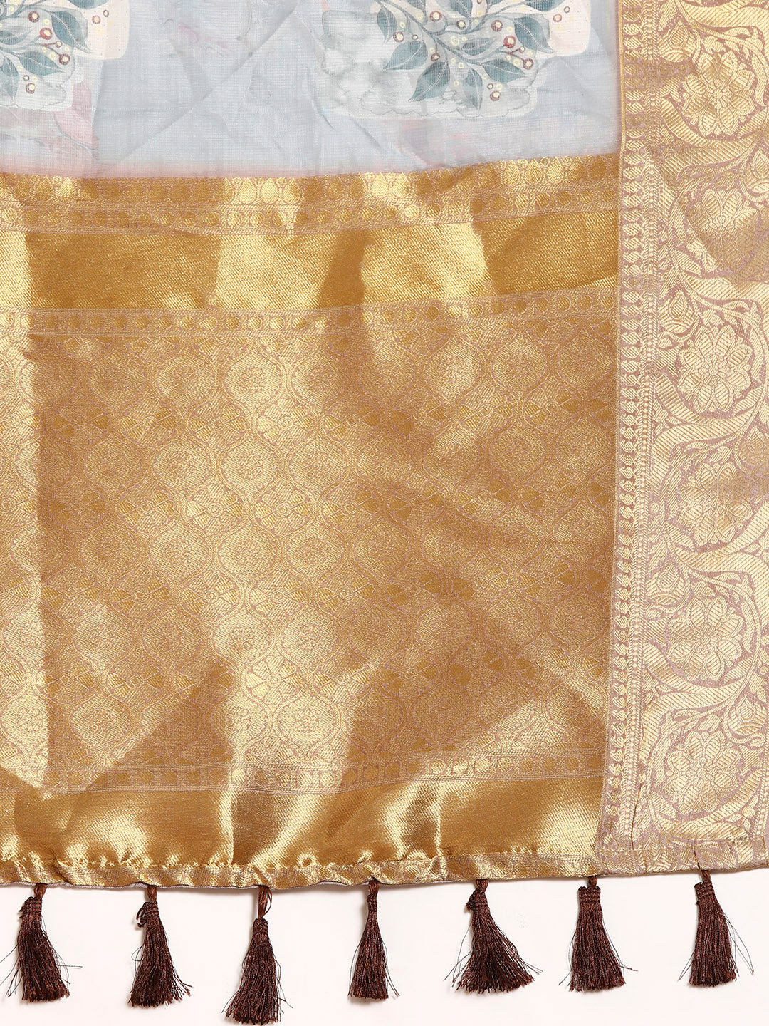 Women's Pichwai Muga Silk Digital Print Saree