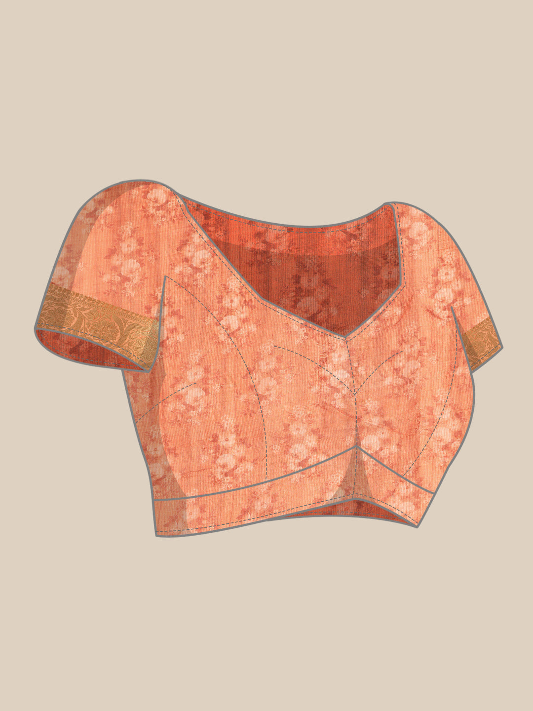 Women's Pichwai Muga Silk Digital Print Saree