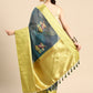 Women's Pichwai Muga Silk Digital Print Saree