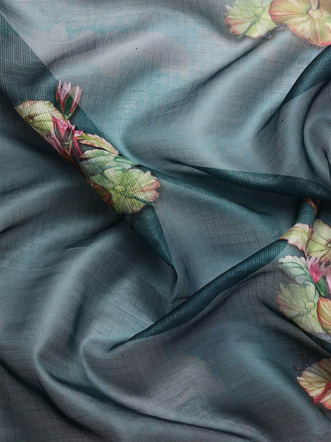 Women's Pichwai Muga Silk Digital Print Saree