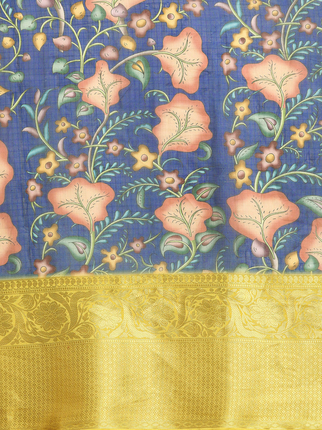 Women's Pichwai Muga Silk Digital Print Saree