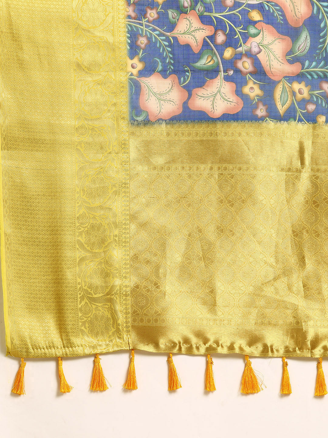 Women's Pichwai Muga Silk Digital Print Saree