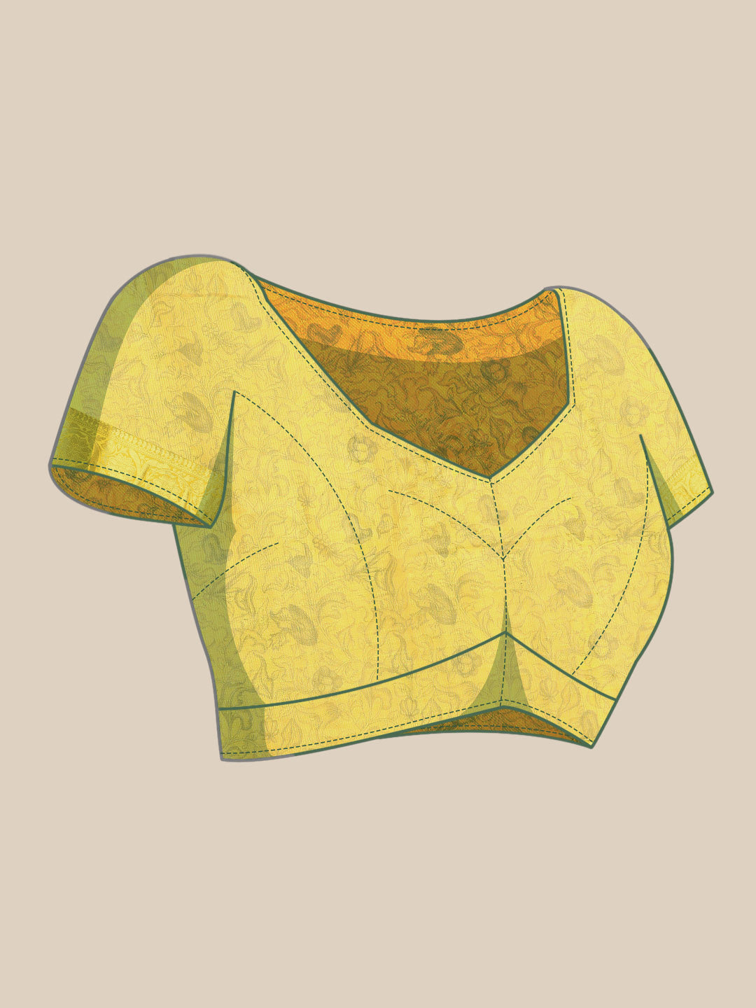 Women's Pichwai Muga Silk Digital Print Saree