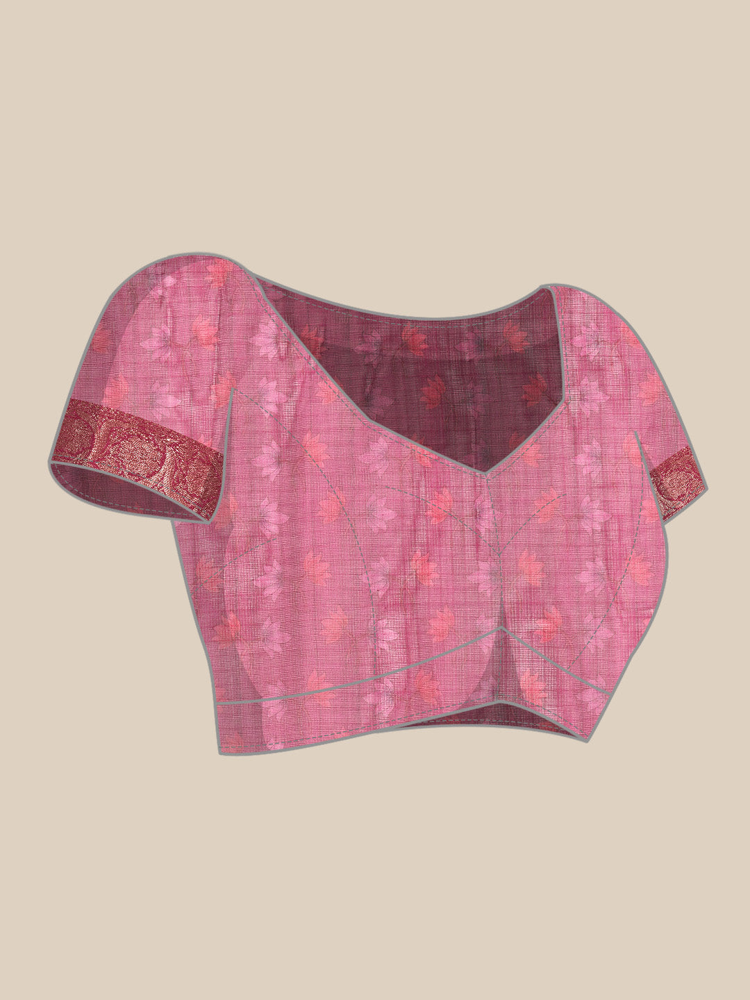 Women's Pichwai Muga Silk Digital Print Saree