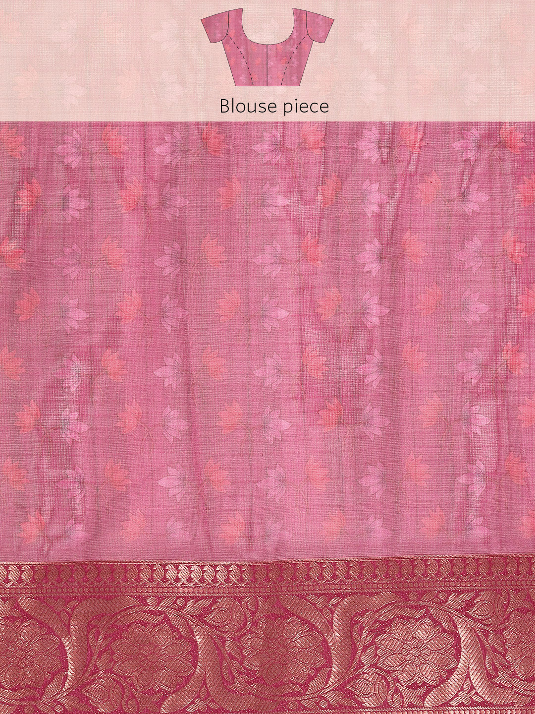 Women's Pichwai Muga Silk Digital Print Saree