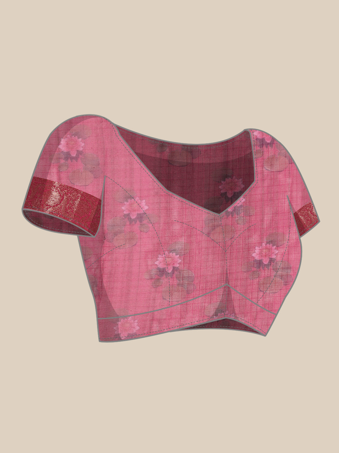 Women's Pichwai Muga Silk Digital Print Saree
