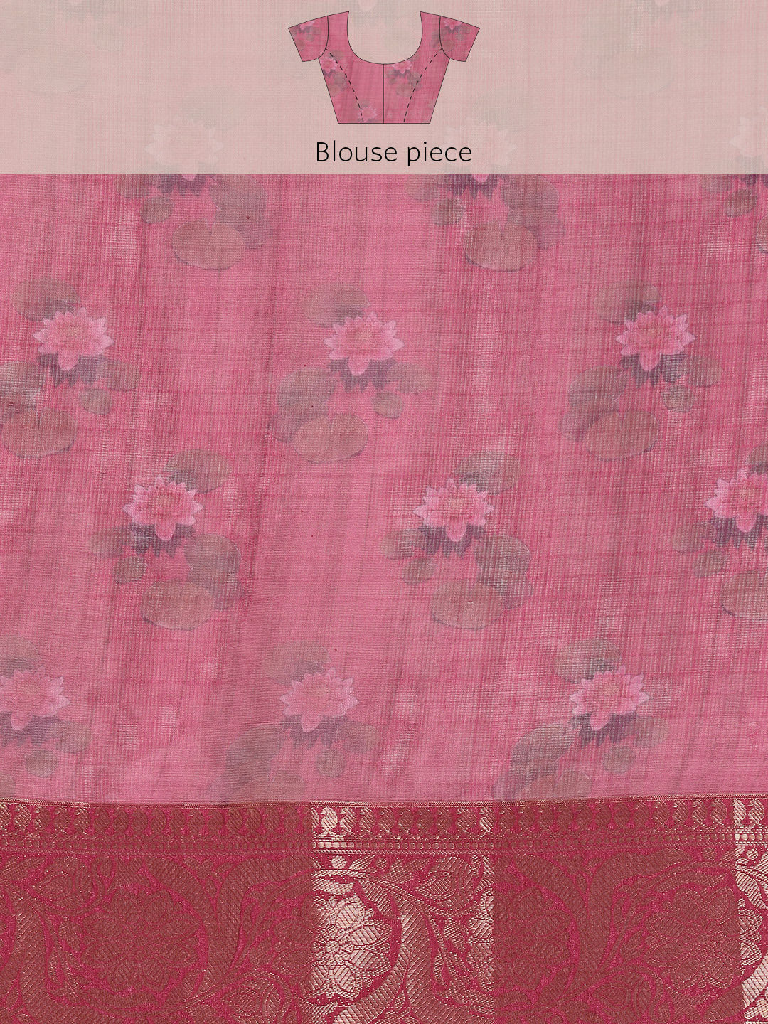 Women's Pichwai Muga Silk Digital Print Saree