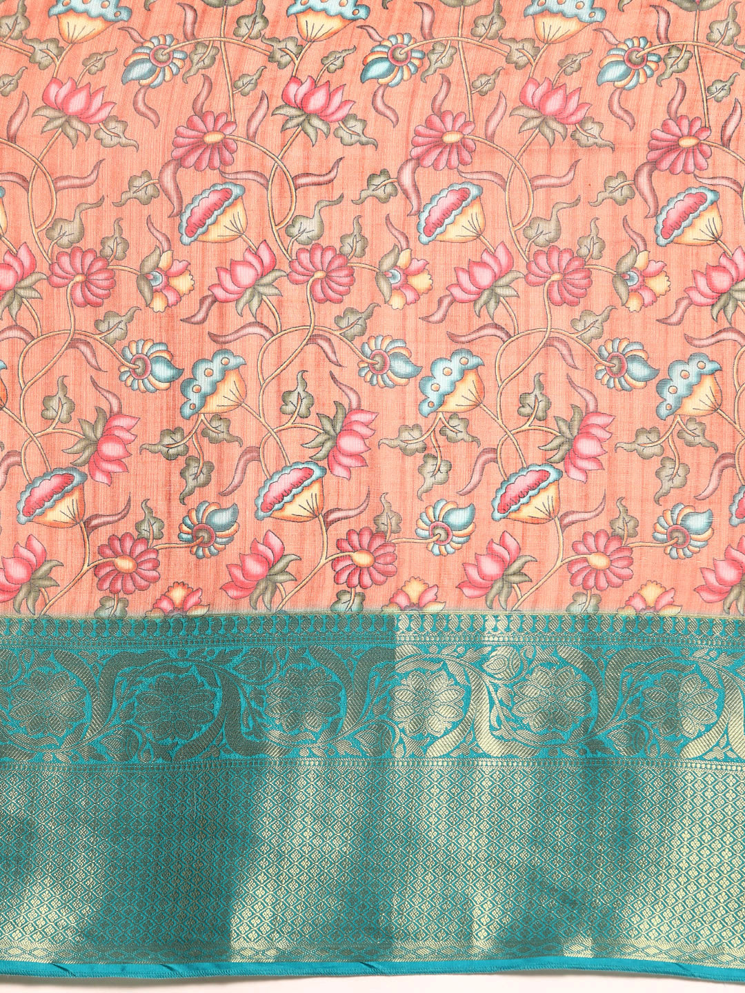 Women's Pichwai Muga Silk Digital Print Saree
