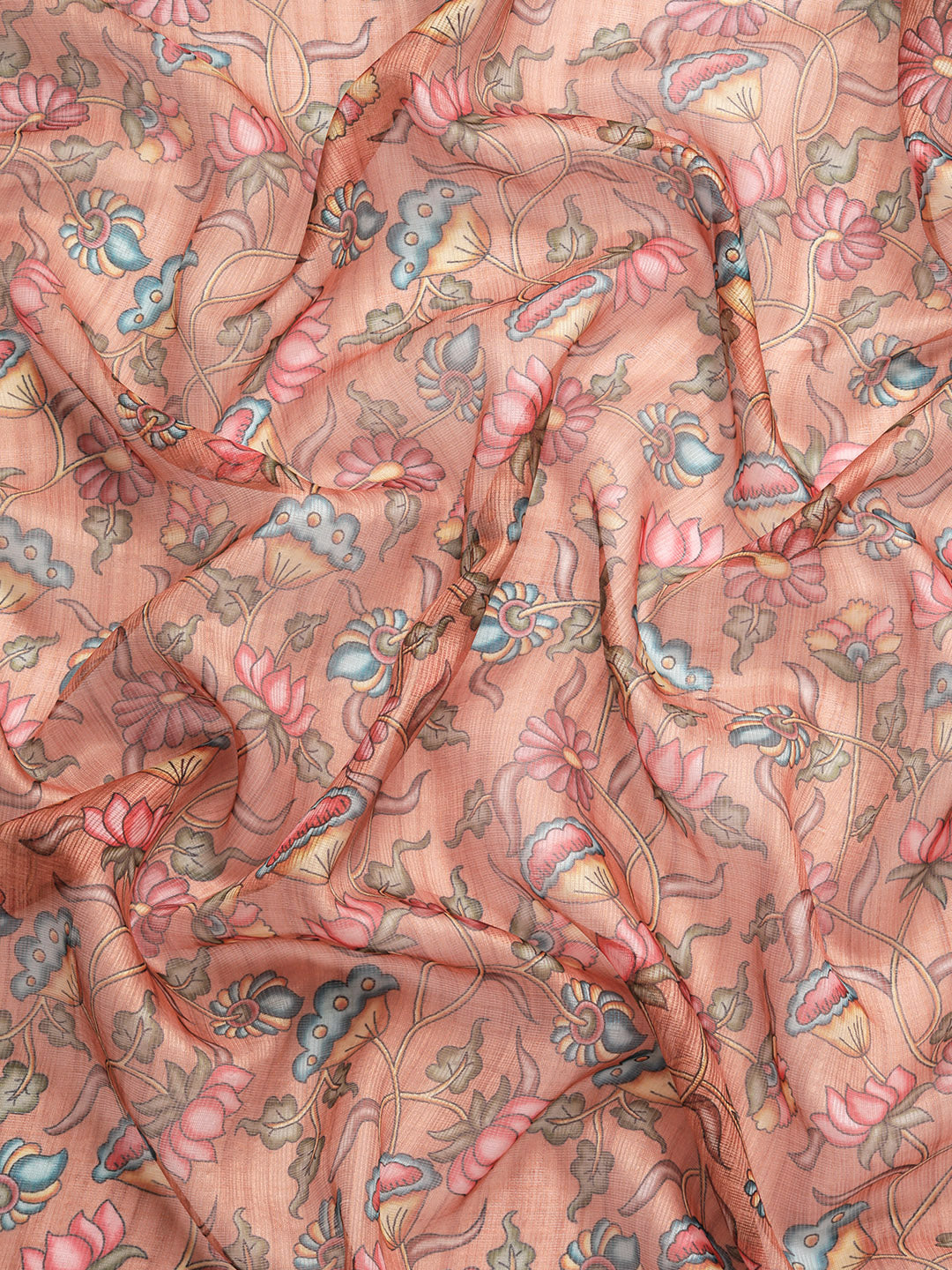 Women's Pichwai Muga Silk Digital Print Saree