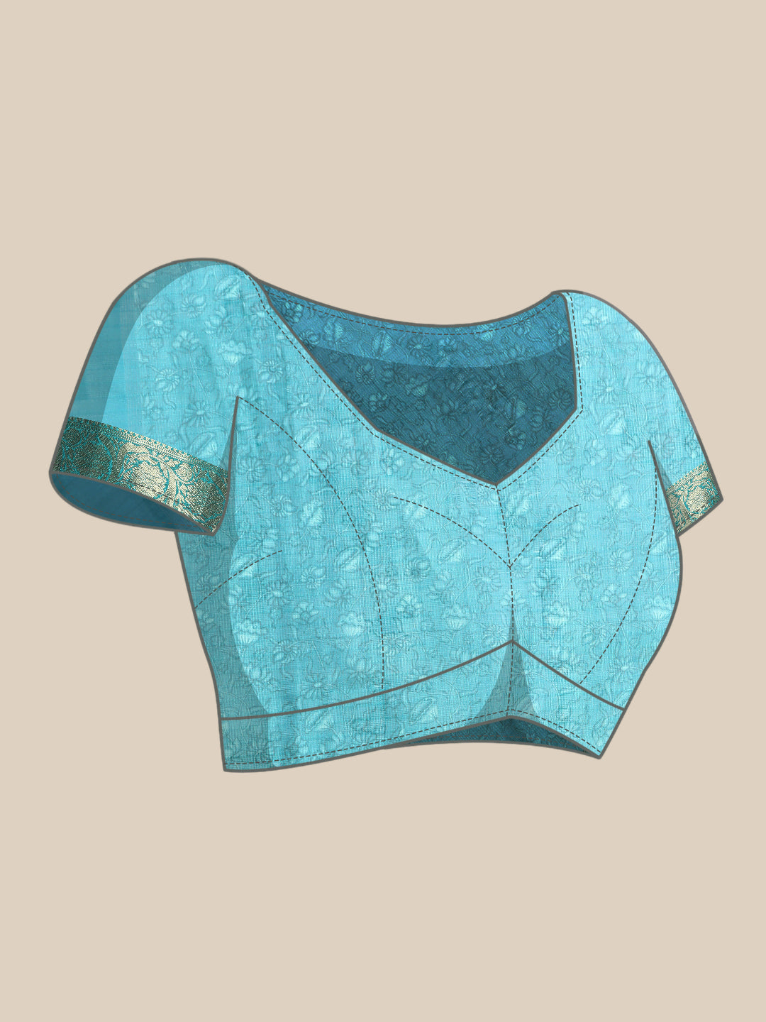 Women's Pichwai Muga Silk Digital Print Saree