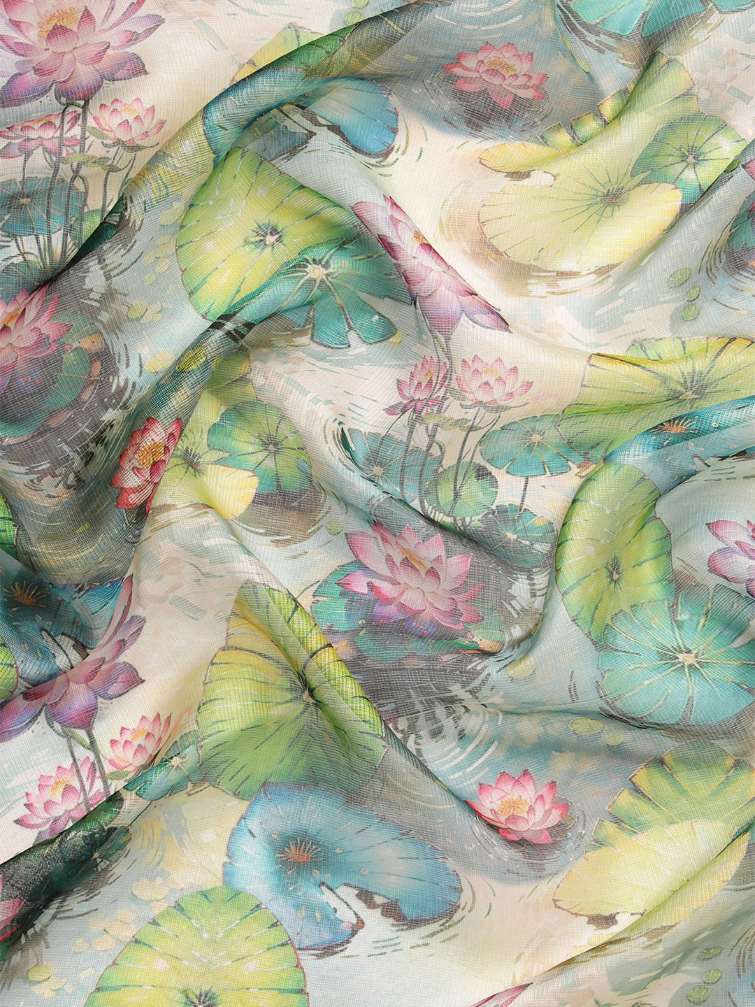 Women's Pichwai Muga Silk Digital Print Saree