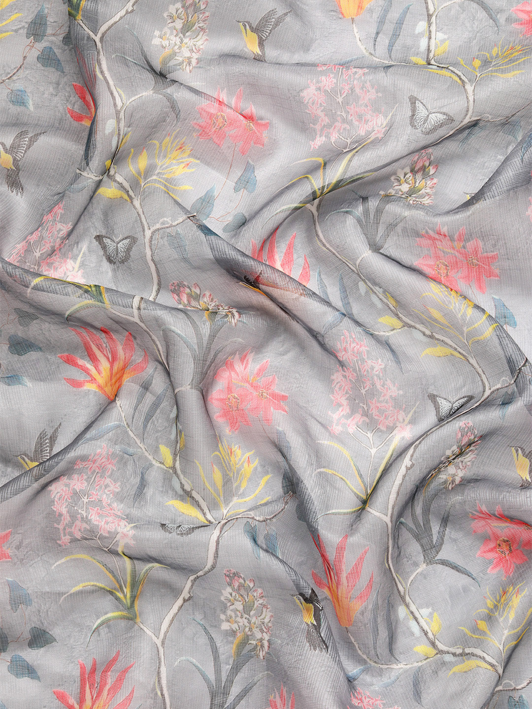 Women's Pichwai Muga Silk Digital Print Saree