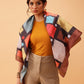 Women's Geometric Printed Silk Scarf