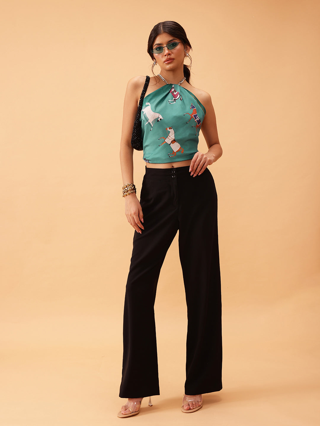 Women's Animal Printed Silk Scarf