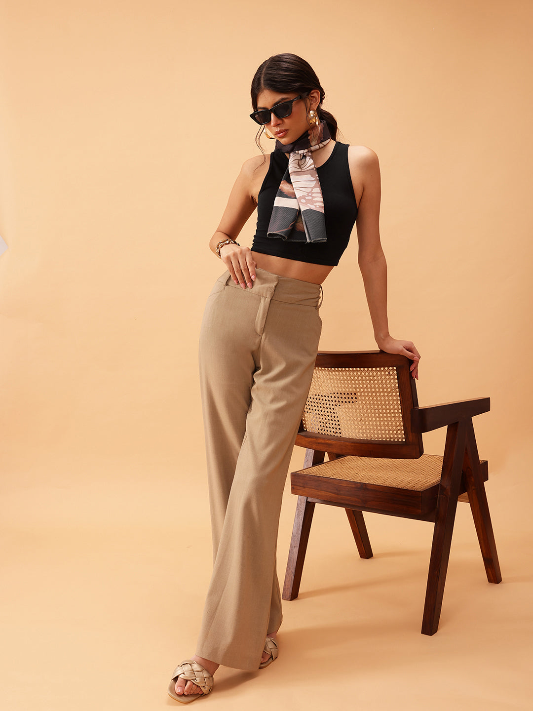 Women's Animal Printed Silk Scarf