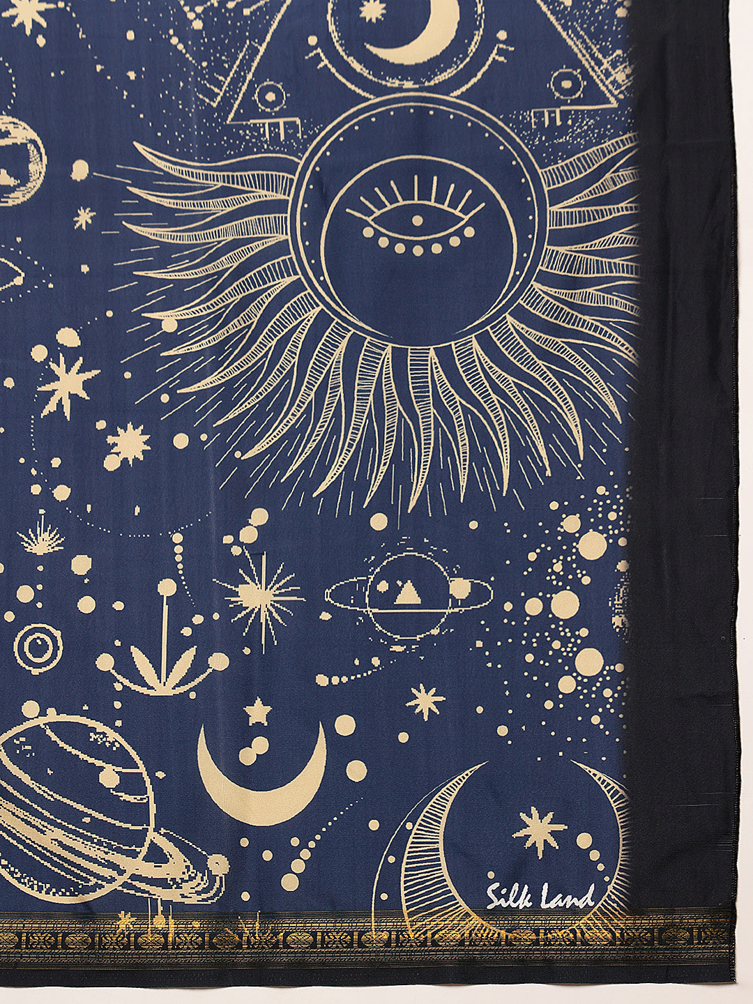Universe Design Printed Silk Scarf