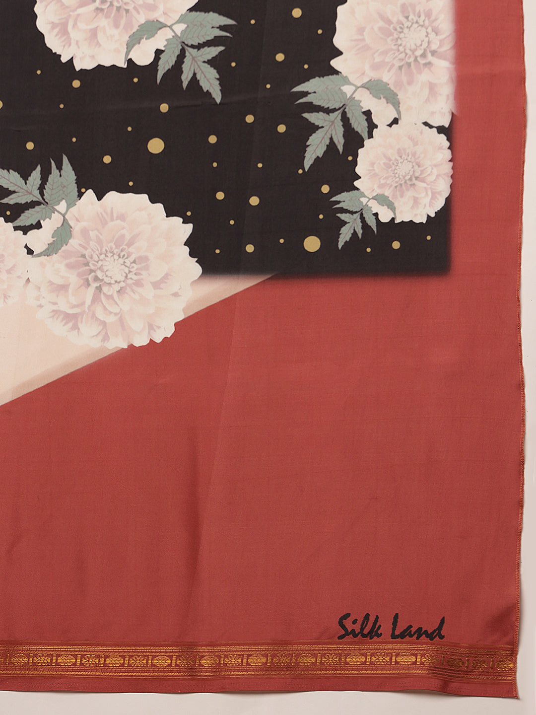 Women's Floral Printed Silk Scarf