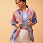 Women's Abstract Printed Silk Scarf