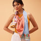 Women's Geometric Printed Silk Scarf