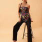 Abstract Printed Silk Scarf
