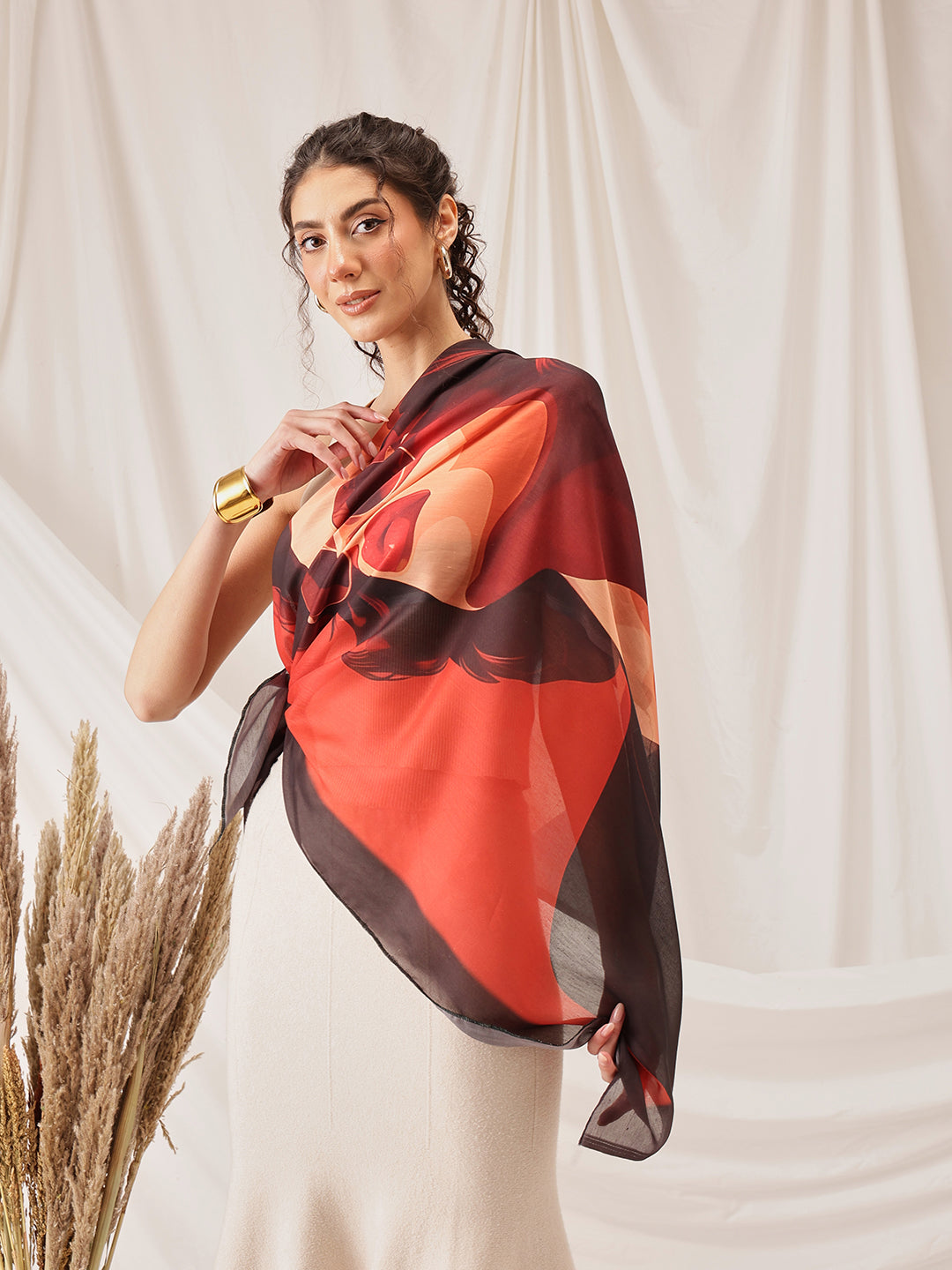 Women Printed Soft Cotton Scarf