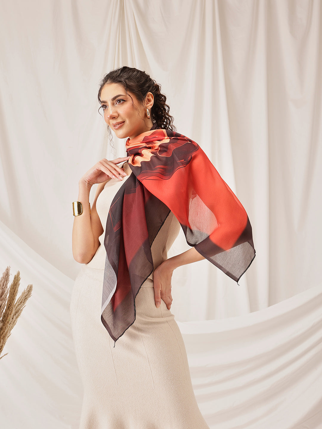 Women Printed Soft Cotton Scarf