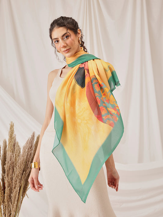 Women Printed Soft Cotton Scarf